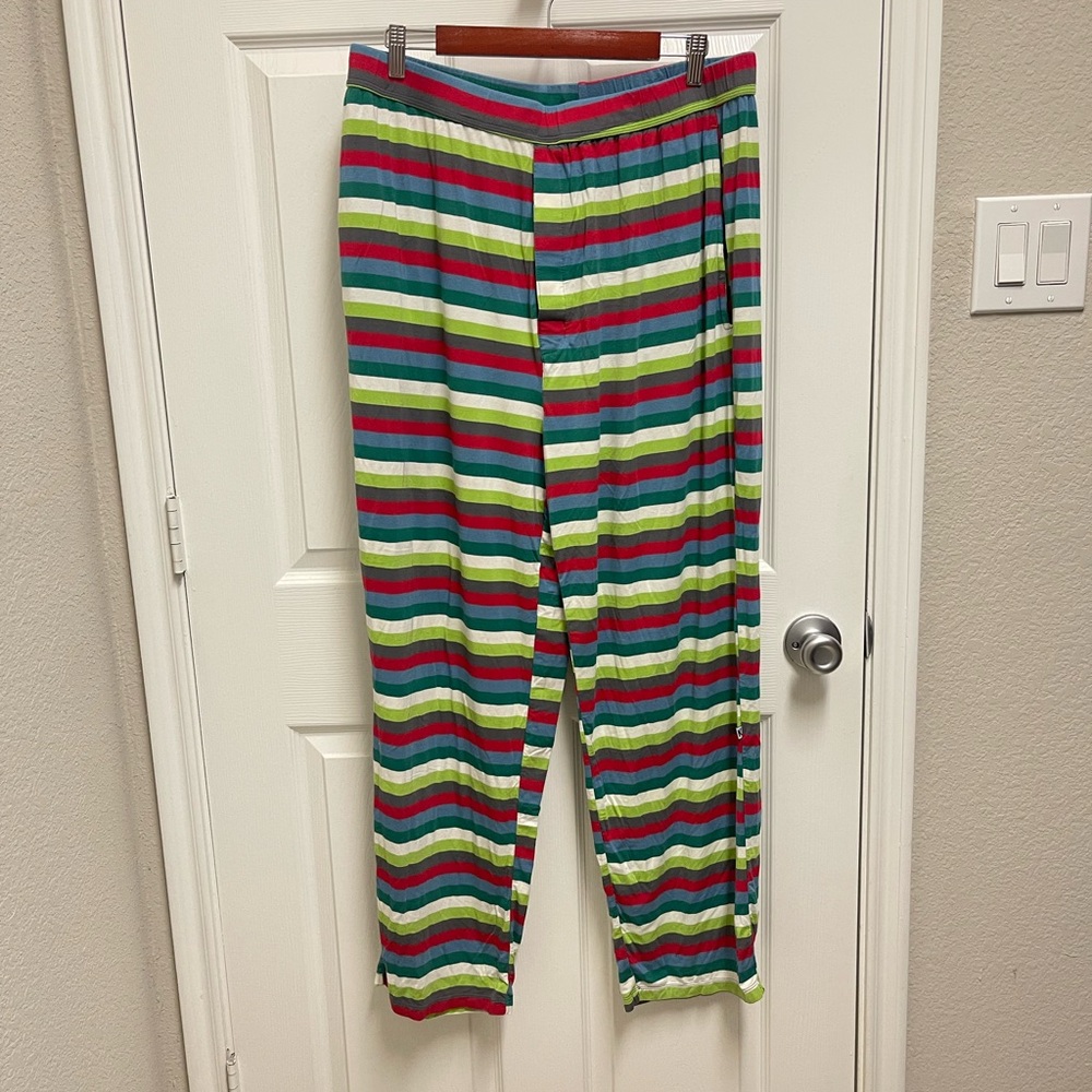 Kickee Pants Striped Holiday Pajama PAnts